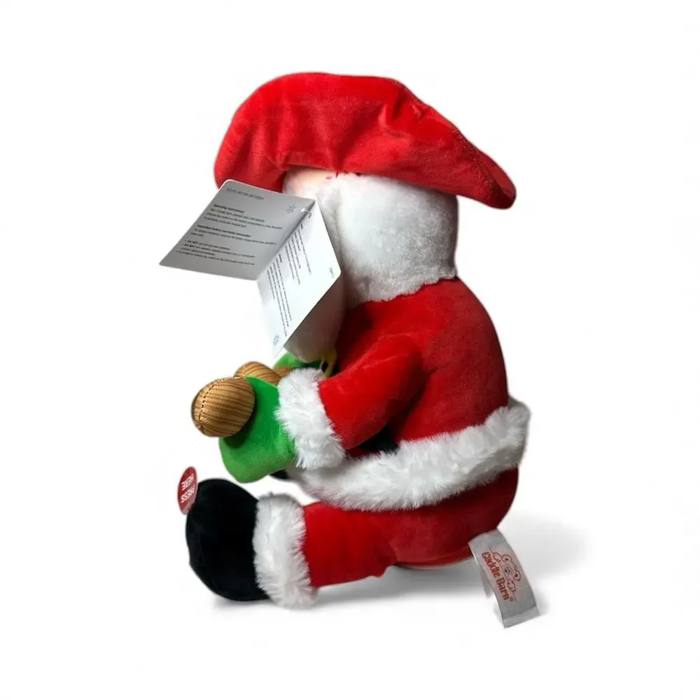 NWT Singing Cuddle Barn Cowboy Kringle Animated Plush Santa Claus Christmas